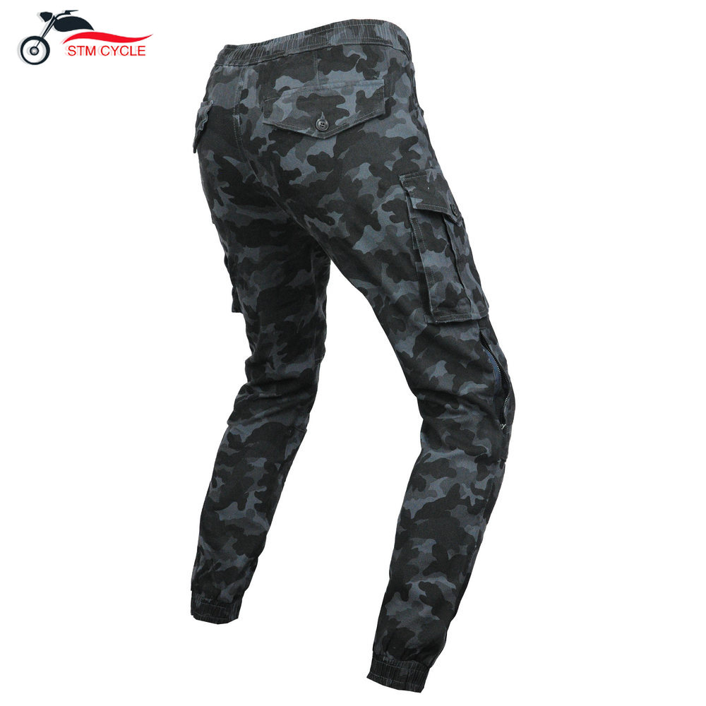 Motorcycle Gear Testing - Celana Jeans Camo Pria Empat Musim