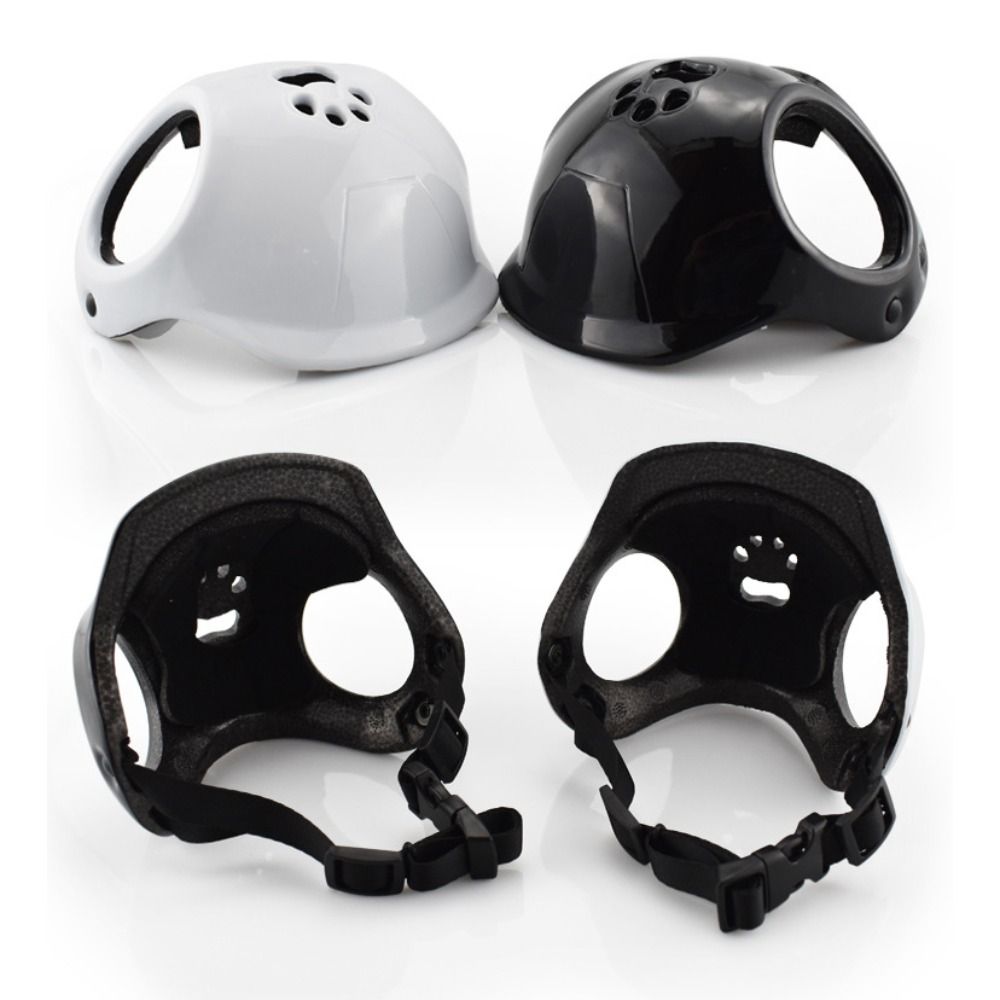 Motorcycle Gear Dogs - Helm Anjing Plastik dengan Lubang Telinga,
