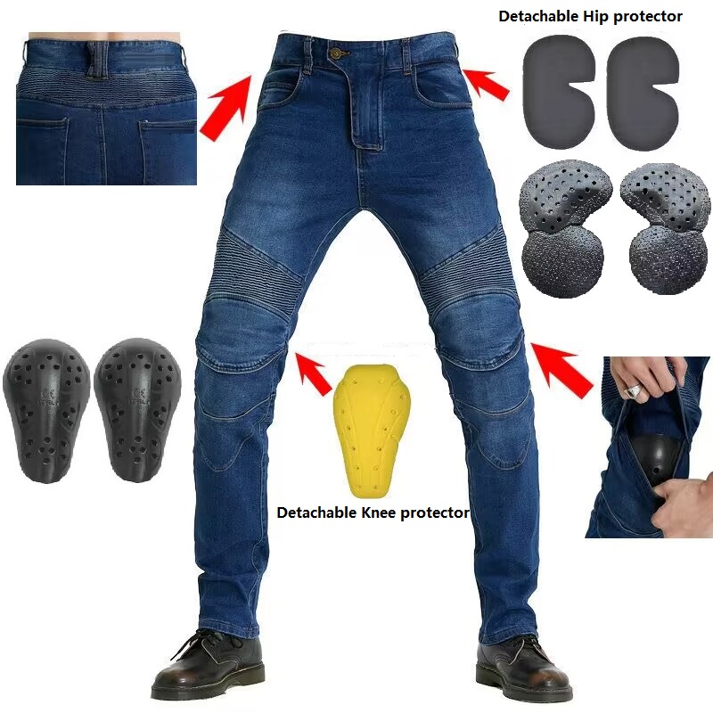 Motorcycle Gear Testing - Celana Jeans Pria Bordir Celana Motor