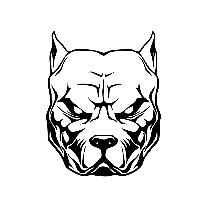 Stiker motor pola anjing pit b - Motorcycle Gear Dogs ulasan dan harga