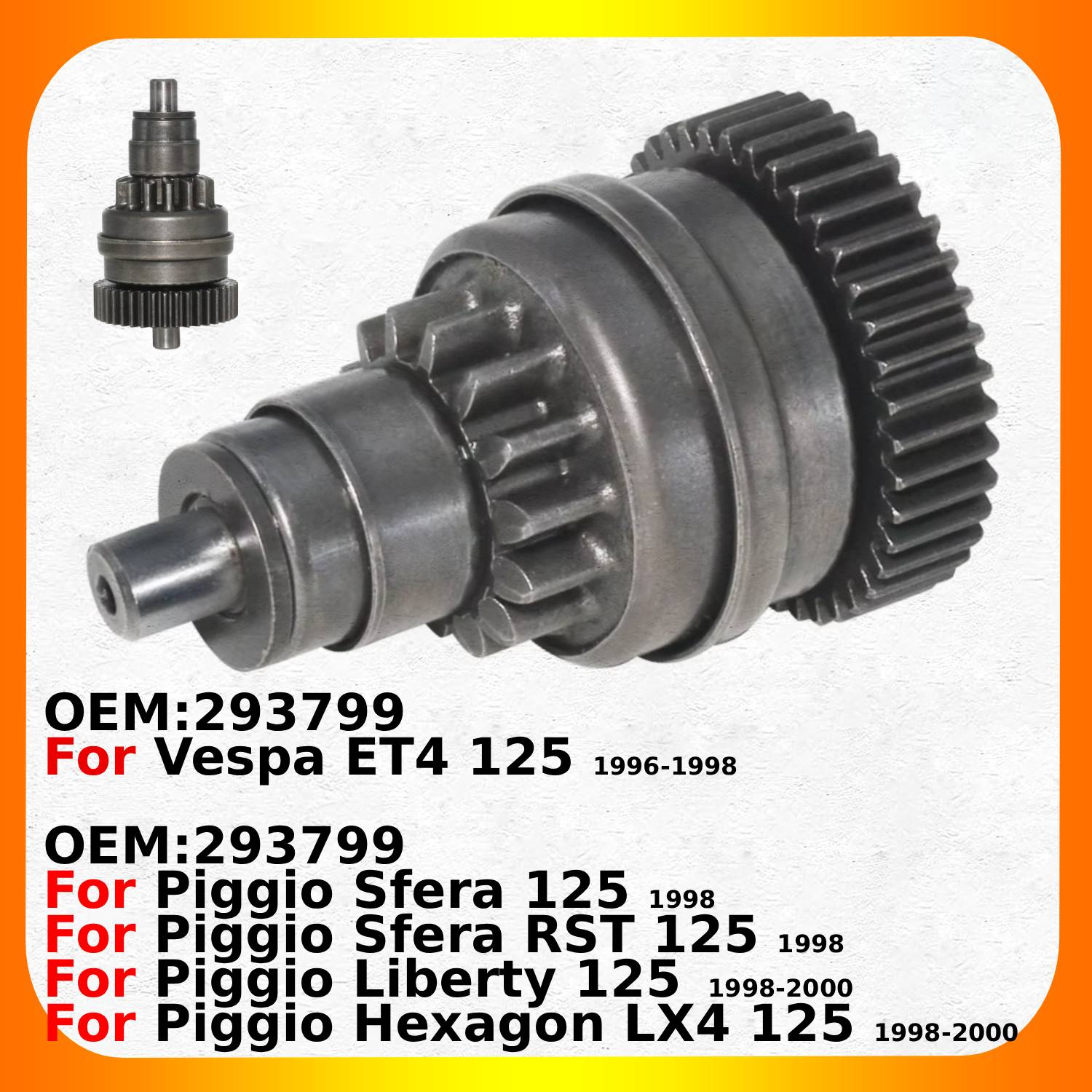 Starter Drive sepeda motor Ben - Motorcycle Gear Rst ulasan dan harga