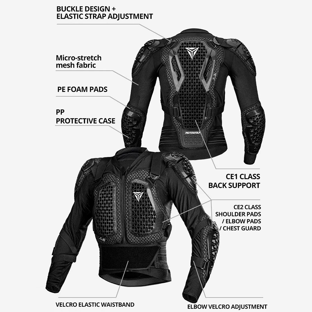 Jaket Motor Pria Pelindung Tub - Motorcycle Gear Mens ulasan dan harga