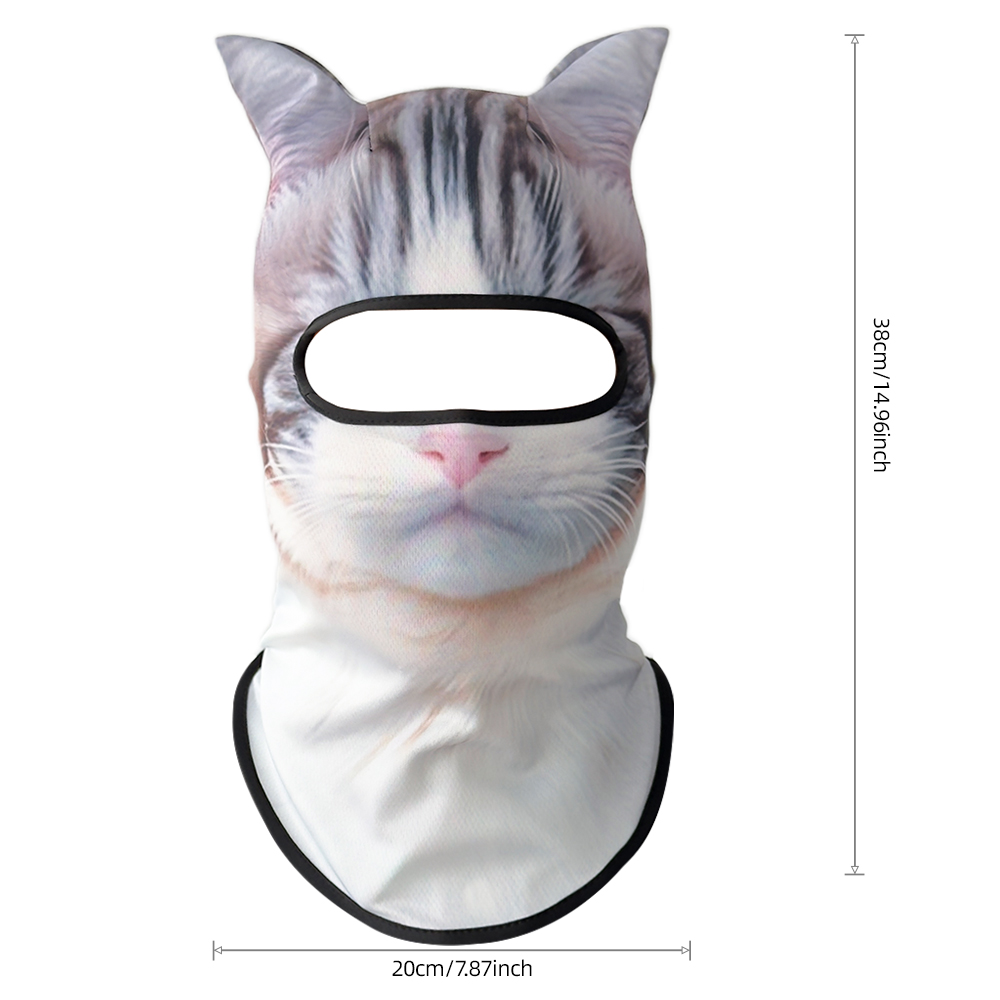 Masker Wajah Hewan 3D Perlengk - Motorcycle Gear Dogs ulasan dan harga