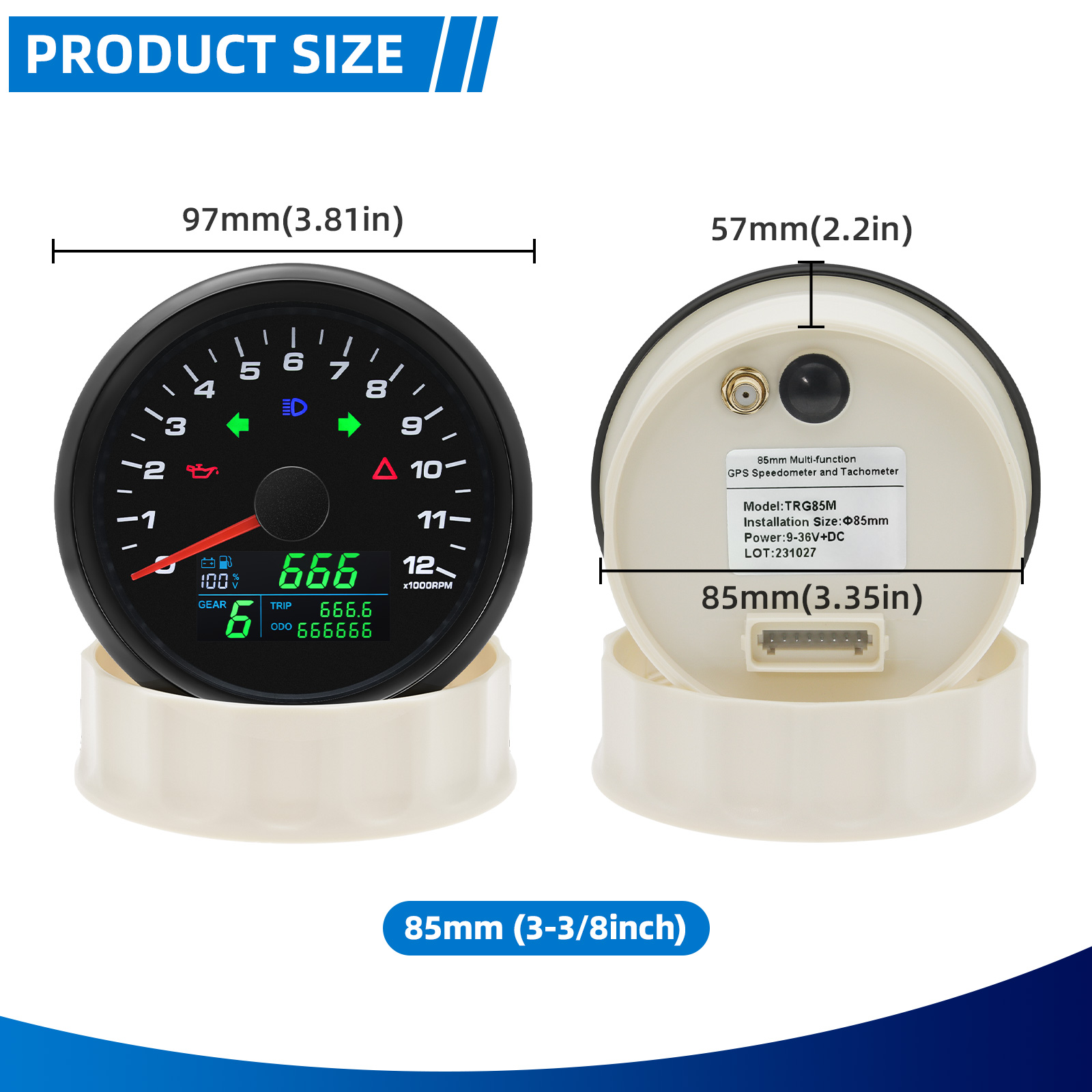 Tachometer Speedometer GPS Pen - Motorcycle Gear Levels ulasan dan harga