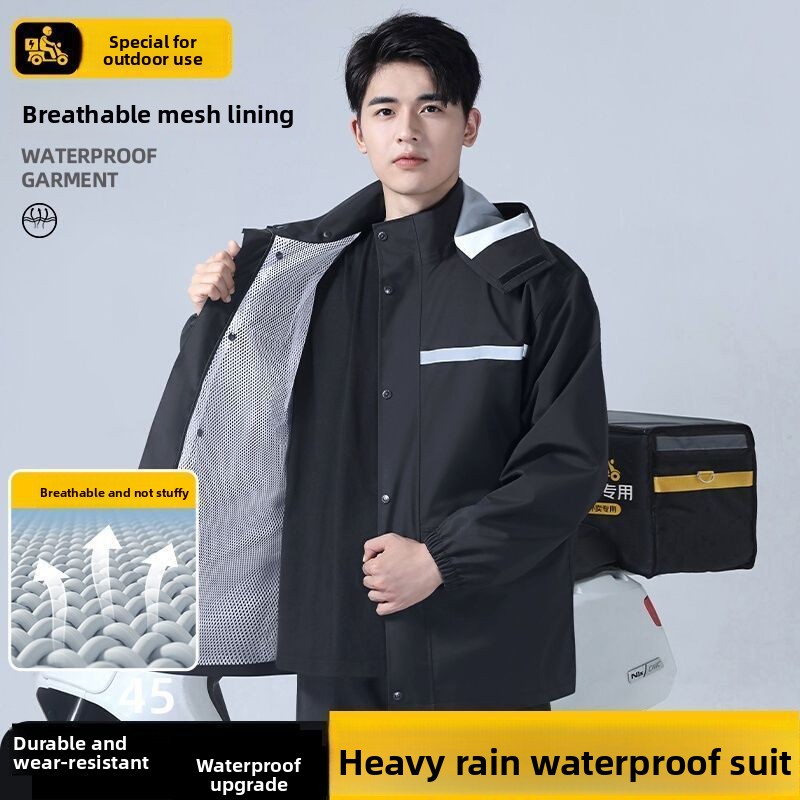 Set Jas Hujan Reflektif Tahan  - Motorcycle Gear Mens ulasan dan harga