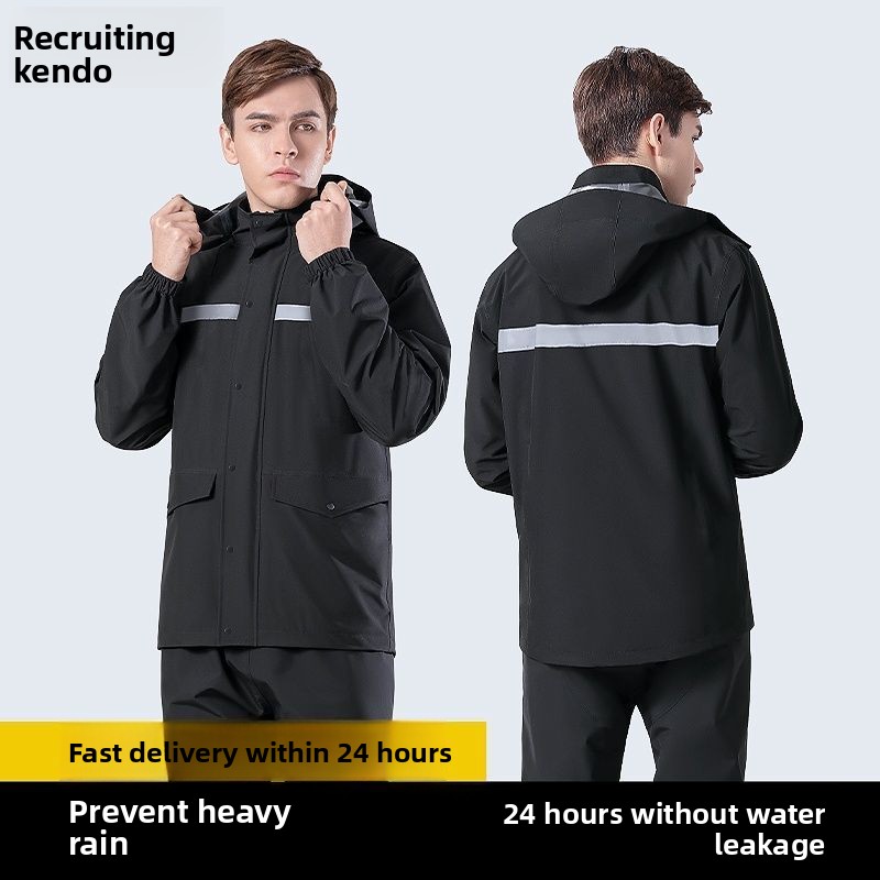 Set Jas Hujan Reflektif Tahan  - Motorcycle Gear Mens ulasan dan harga