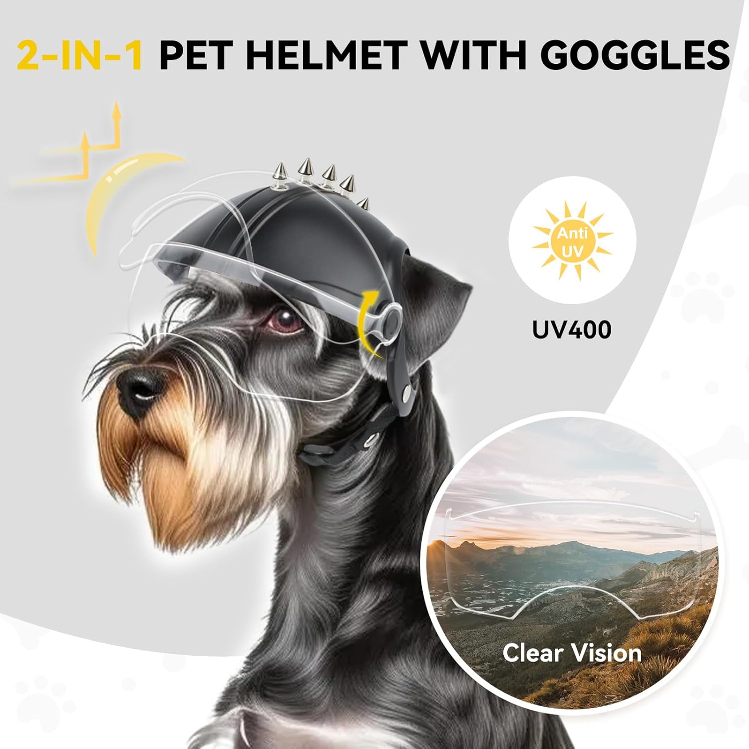 Helm Anjing Kecil Helm Motor H - Motorcycle Gear Dogs ulasan dan harga