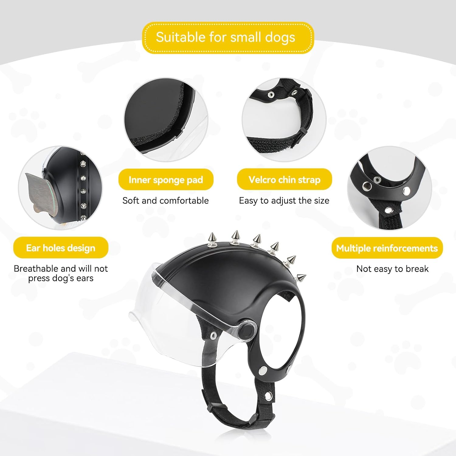 Helm Anjing Kecil Helm Motor H - Motorcycle Gear Dogs ulasan dan harga