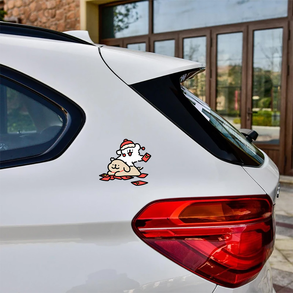 Stiker Mobil Anjing Maltese Ka - Motorcycle Gear Dogs ulasan dan harga